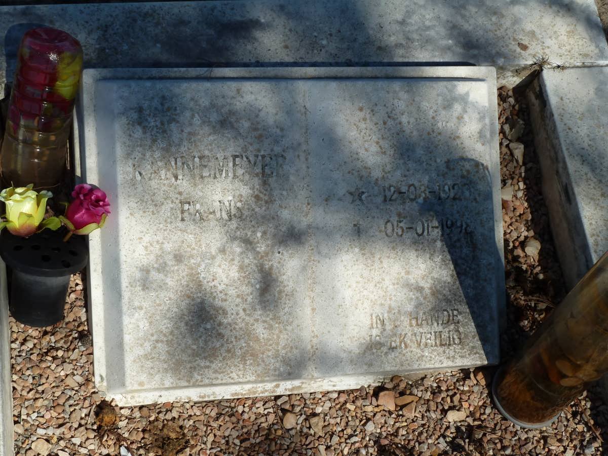 KANNEMEYER Frans 1920-1998