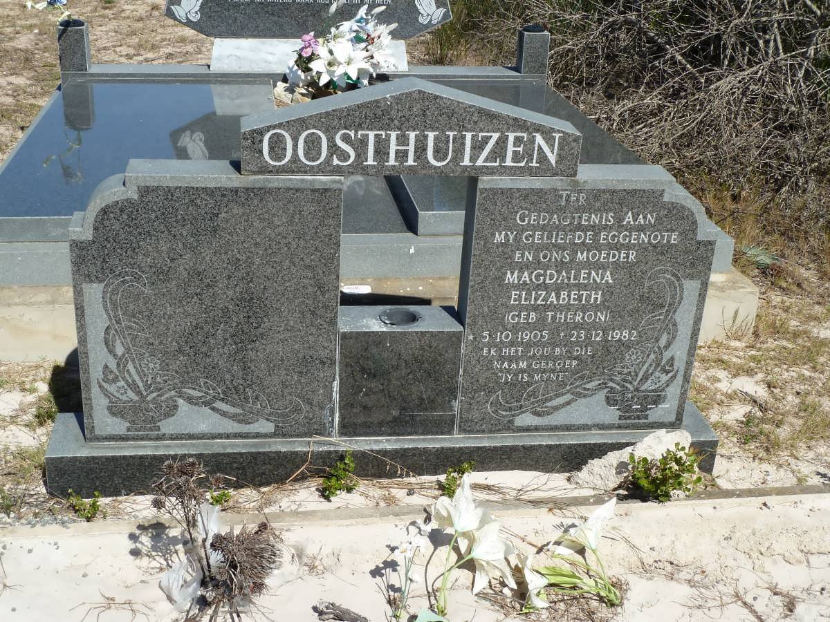 OOSTHUIZEN Magdalena Elizabeth nee THERON 1905-1982
