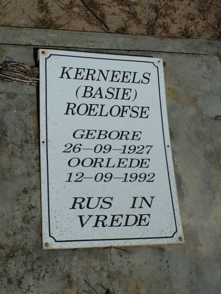 ROELOFSE Kerneels 1927-1992