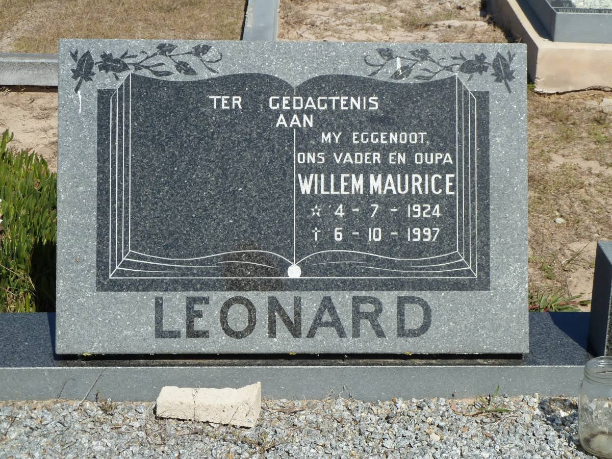 LEONARD Willem Maurice 1924-1997