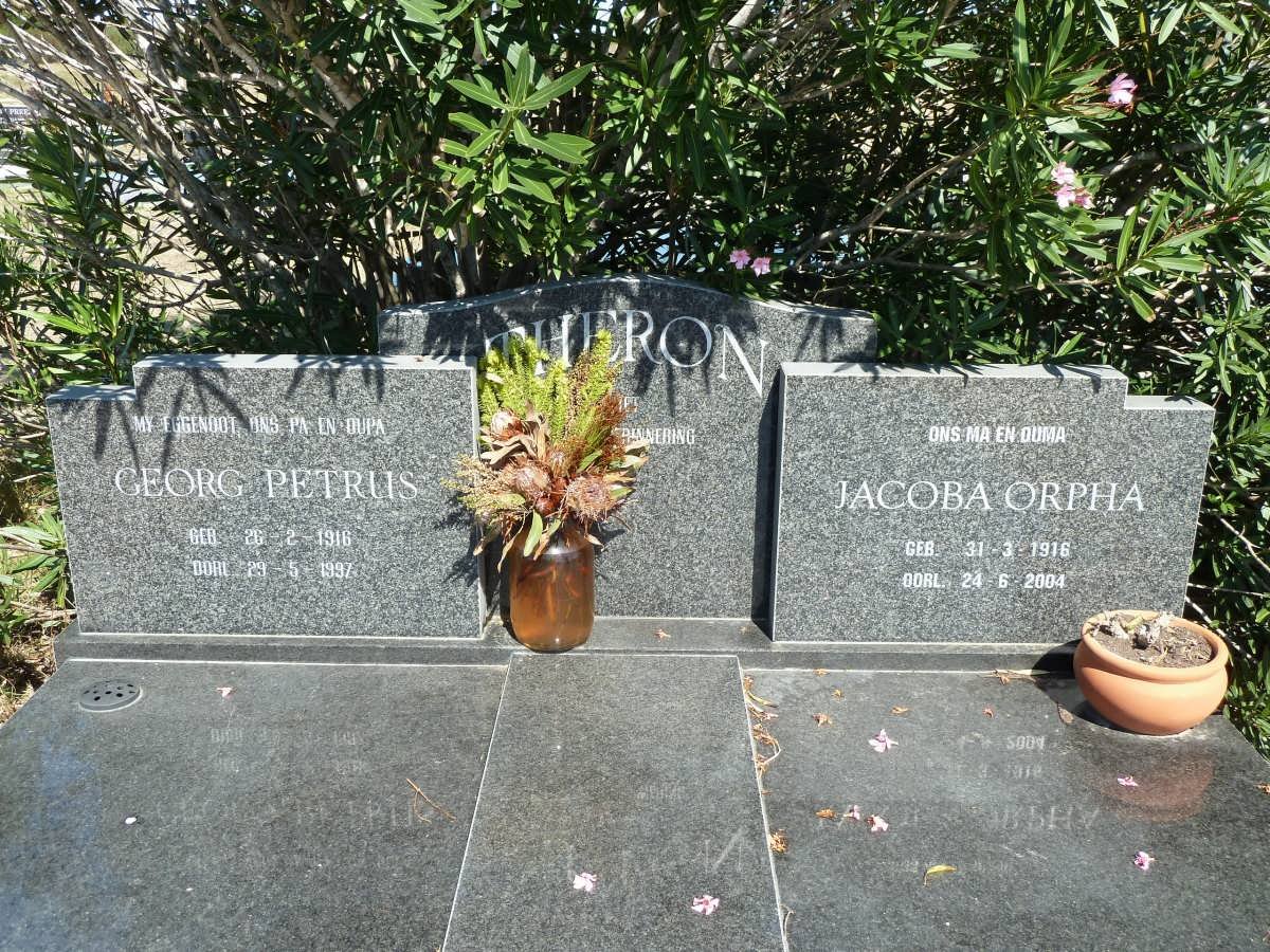 THERON Georg Petrus 1916-1997 &amp; Jacoba Orpha 1916-2004