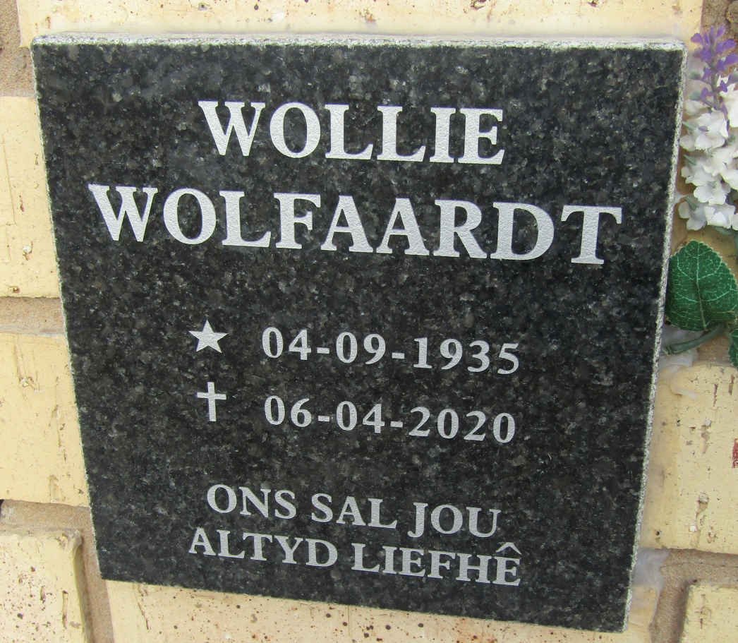 WOLFAARDT Wollie 1935-2020