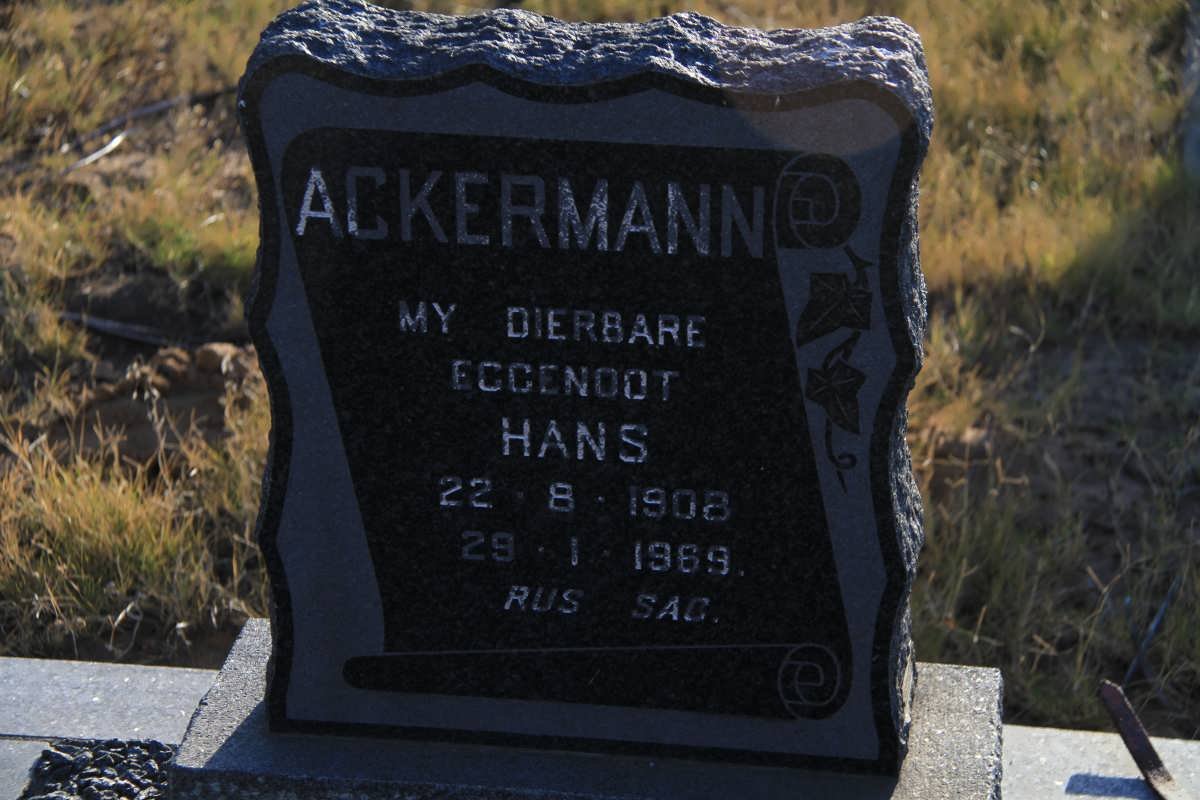 ACKERMANN Hans 1908-1969