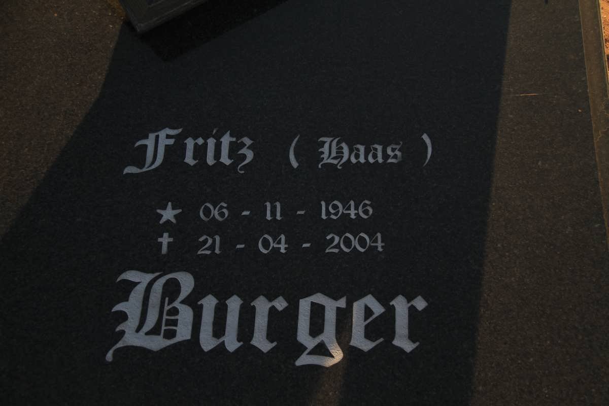 BURGER Fritz 1946-2004
