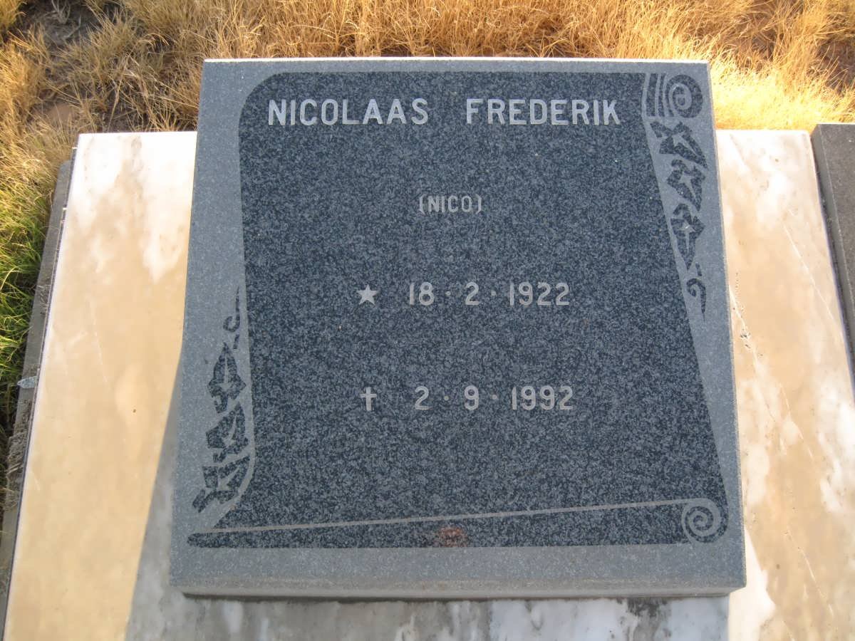BASSON Nicolaas Frederik 1922-1992