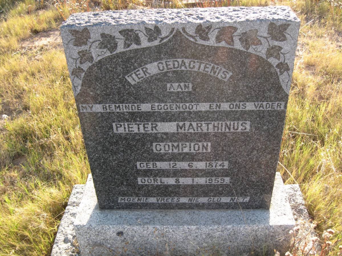 COMPION Pieter Marthinus 1874-1959