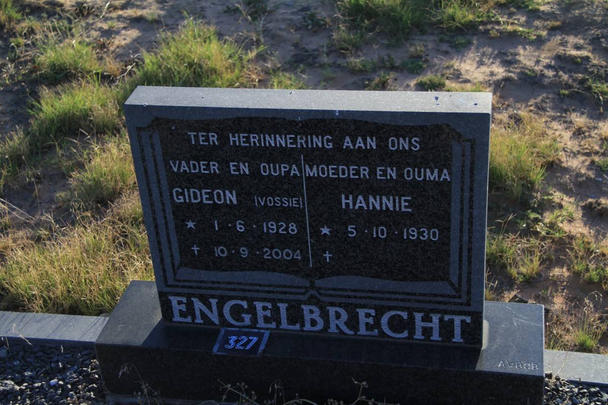 ENGELBRECHT Gideon 1928-2004 &amp; Hannie 1930-