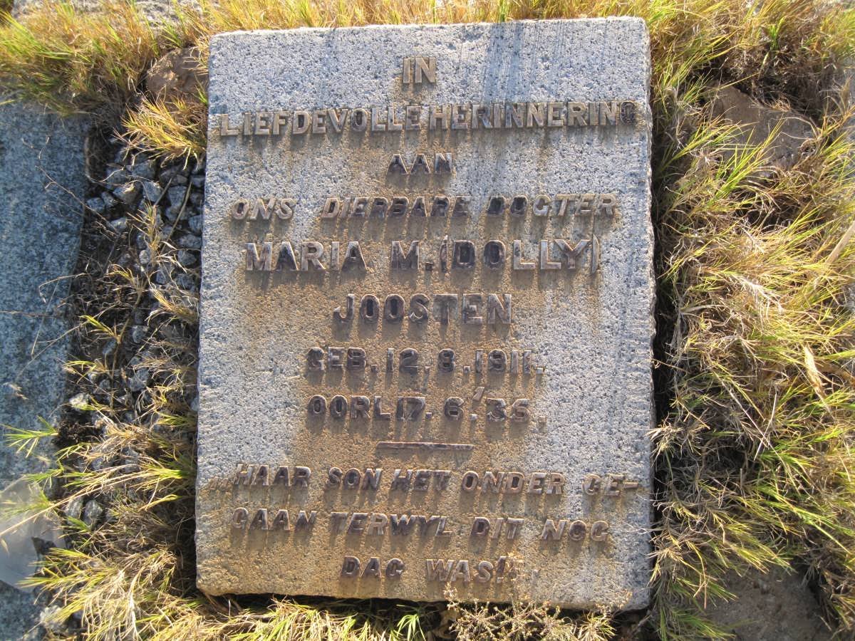 JOOSTEN Maria M. 1911-1935