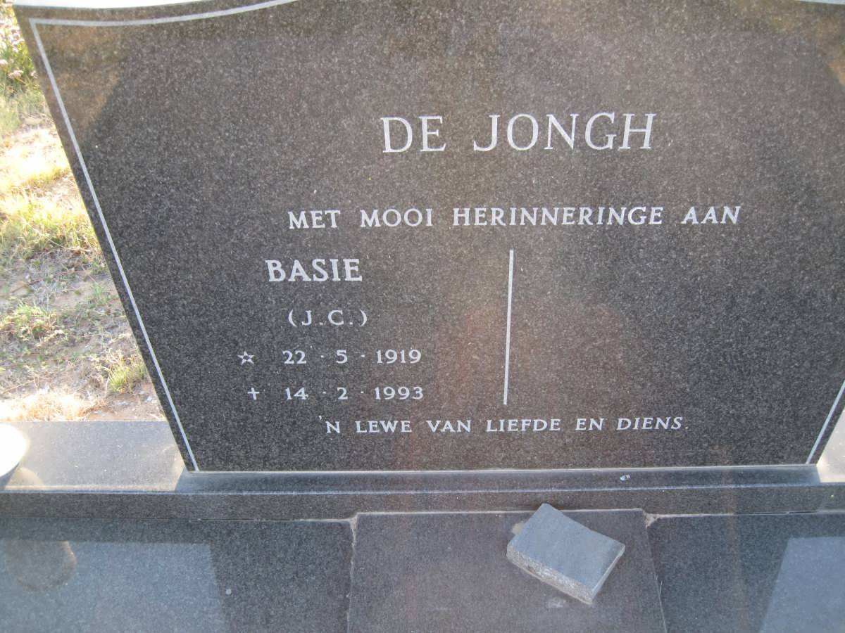 JONGH J.C., de 1919-1993