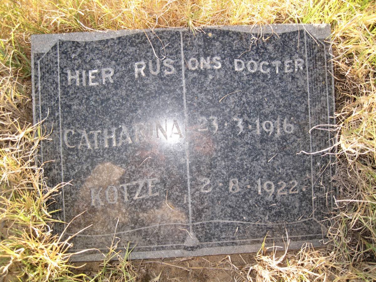 KOTZE Catharina 1916-1922
