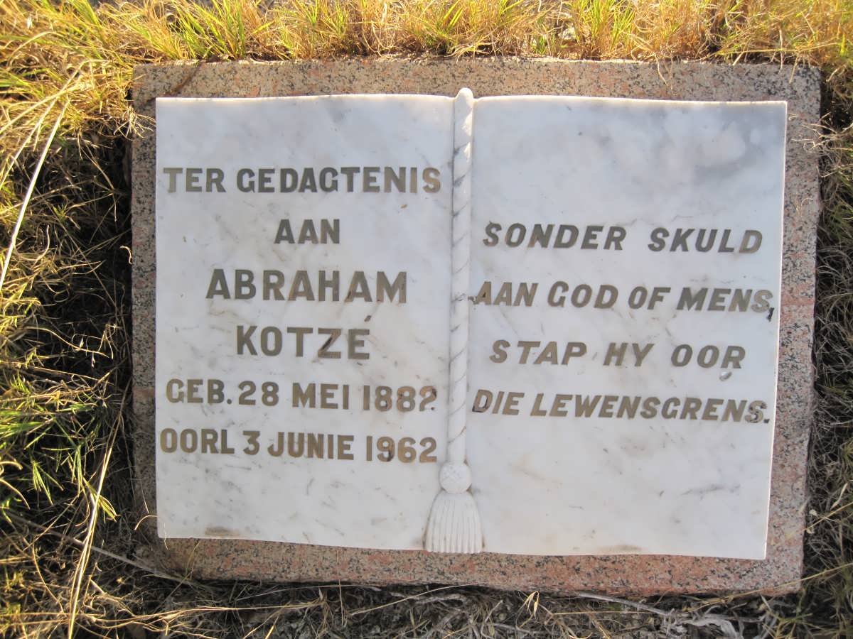 KOTZE Abraham 1882-1962