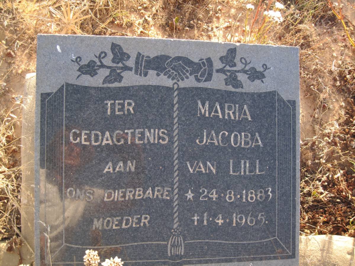 LILL Maria Jacoba, van 1883-1965