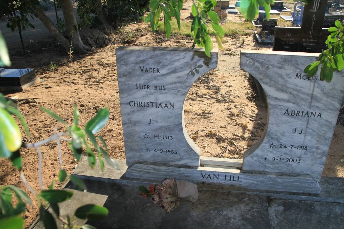 LILL Christiaan J., van 1913-1983 &amp; Andriana J.J. 1918-2003