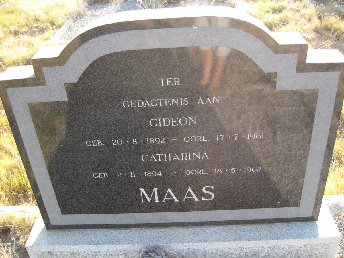 MAAS Gideon 1892-1961 &amp; Catharina 1894-1962