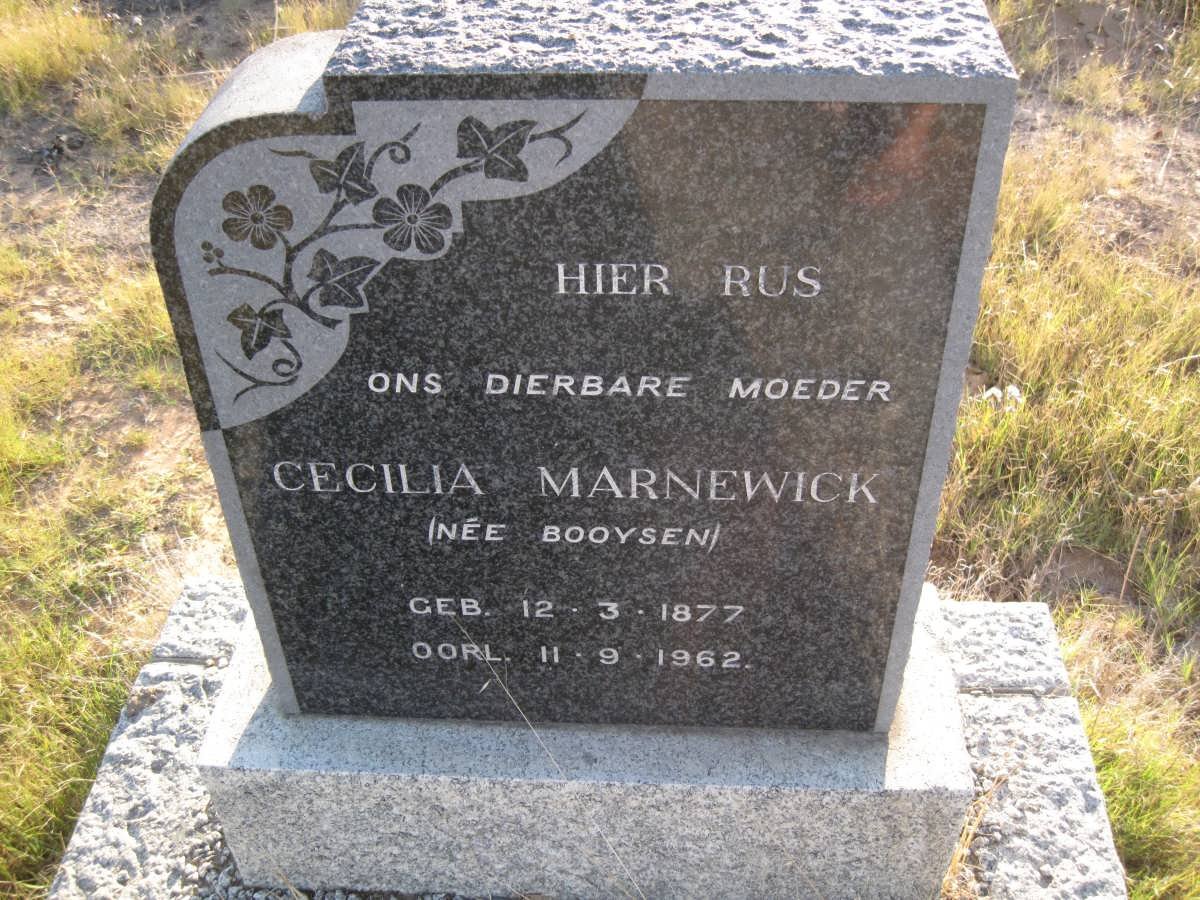 MARNEWICK Cecilia nee BOOYSEN 1877-1962