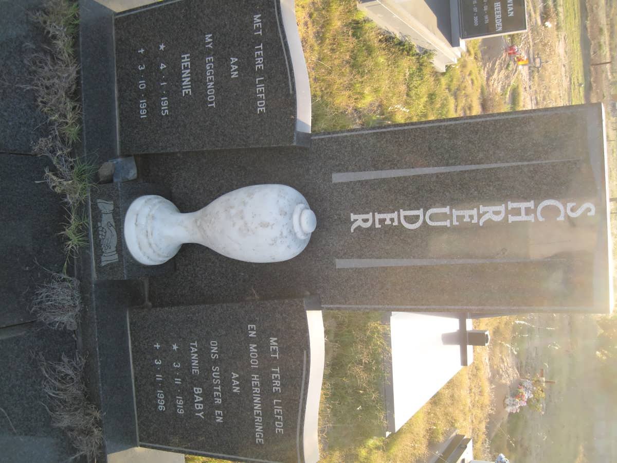 SCHREUDER Hennie 1915-1991 &amp; Baby 1919-1996