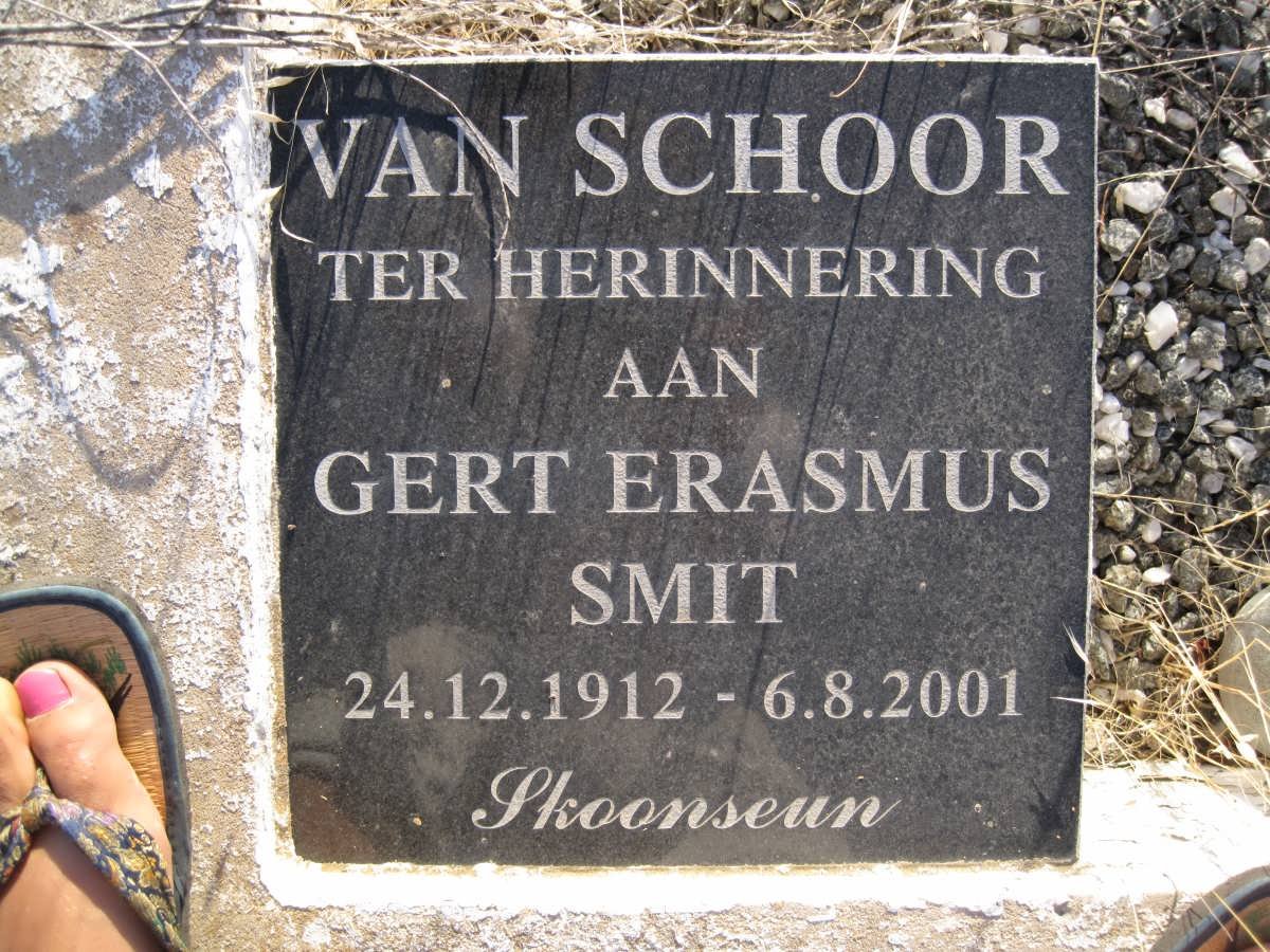 SCHOOR Gert Erasmus Smit, van 1912-2001