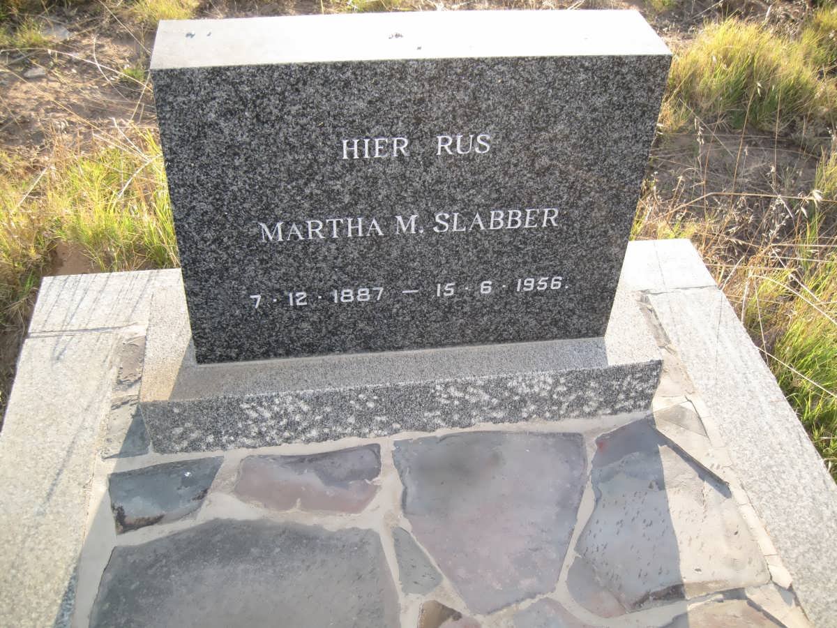 SLABBER Martha M. 1887-1956