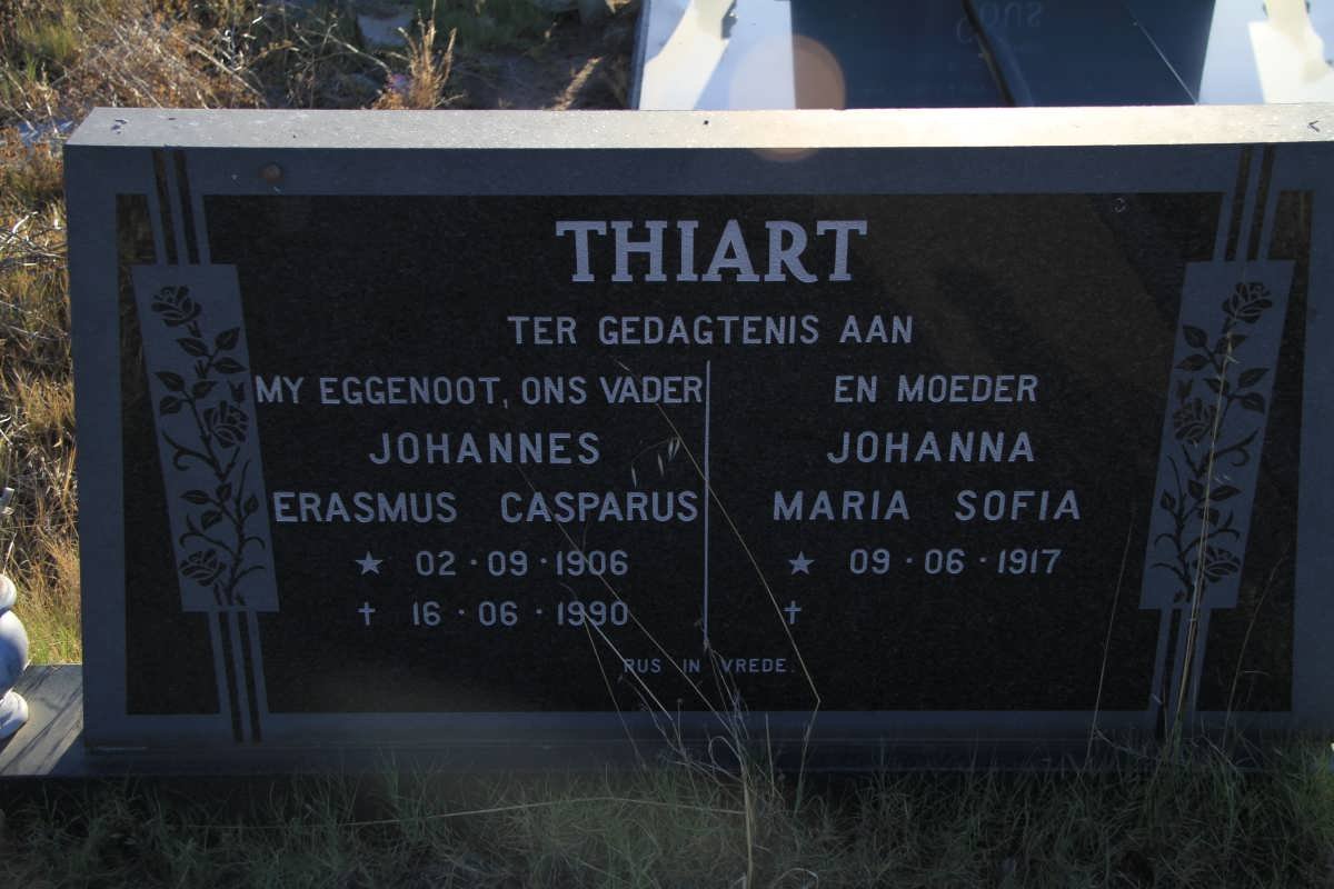 THIART Johannes Erasmus Casparus 1906-1990 &amp; Johanna Maria Sofia 1917-