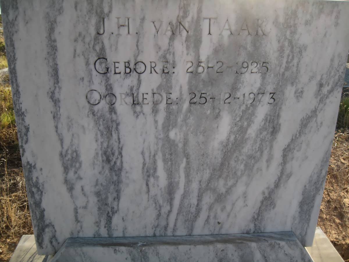 TAAK J.H., van 1925-1973