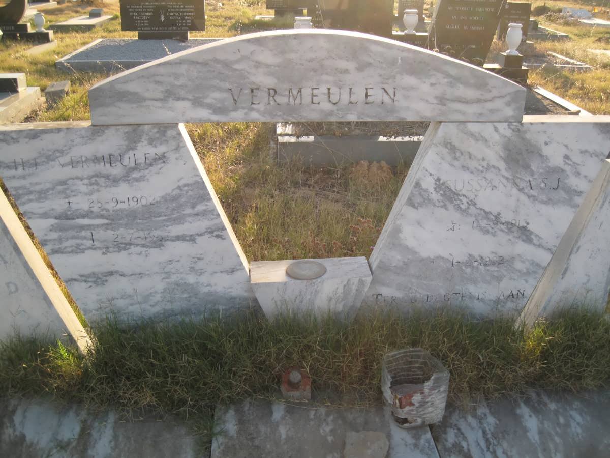 VERMEULEN H.J. 1902-1987 &amp; Susanna S.J. 1913-1982