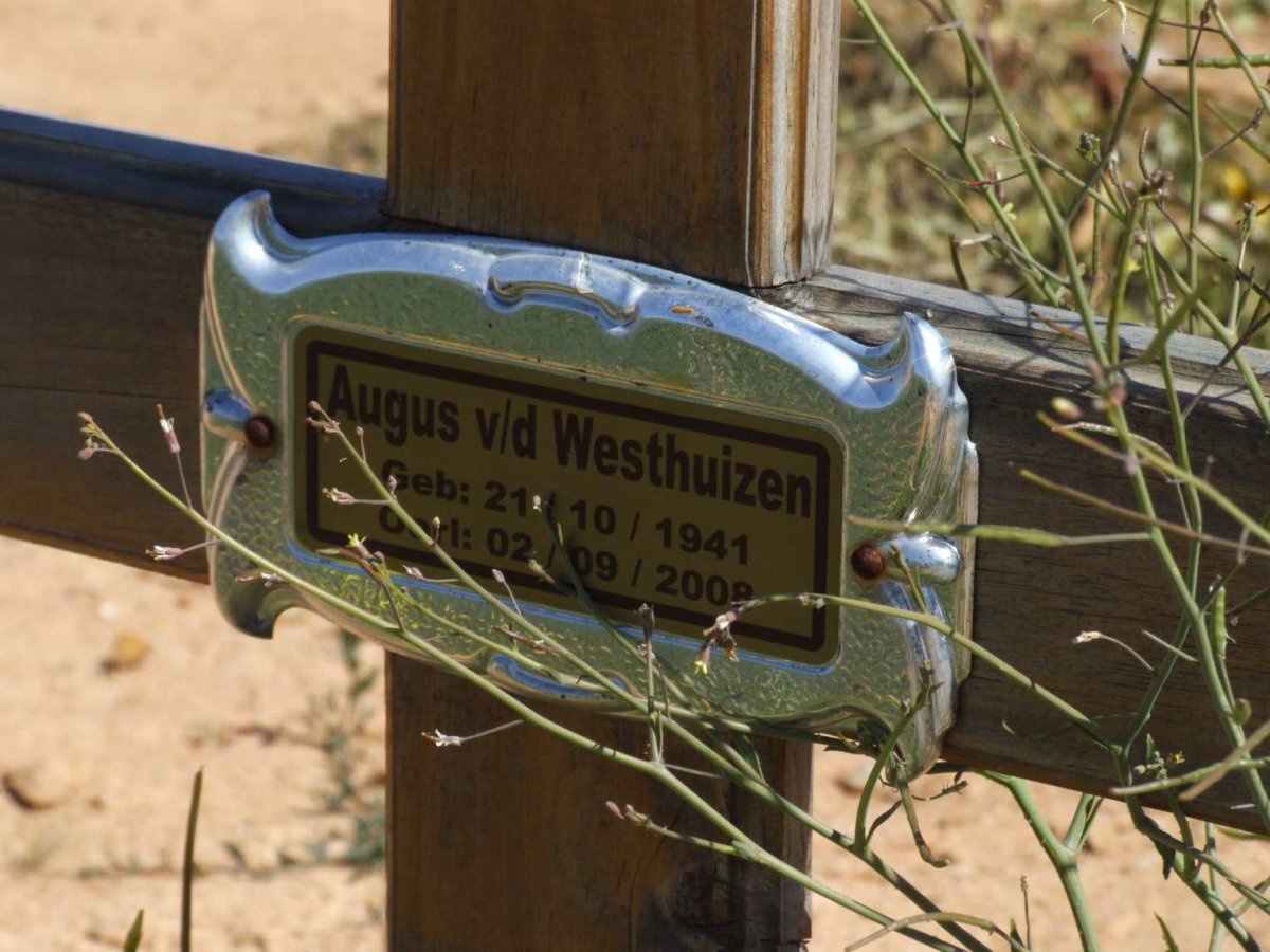 WESTHUIZEN Augus, v.d. 1941-2008