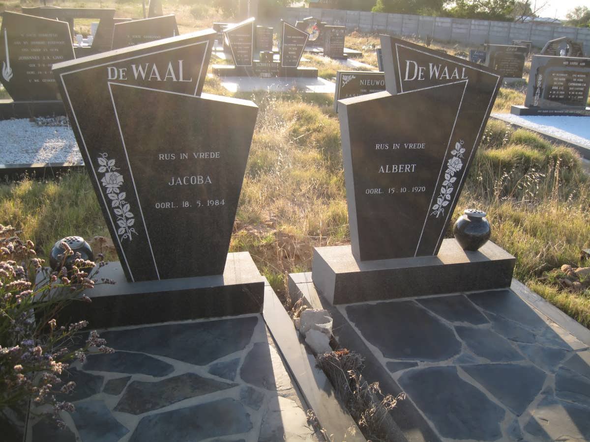 WAAL Albert, de -1970 &amp; Jacoba -1984