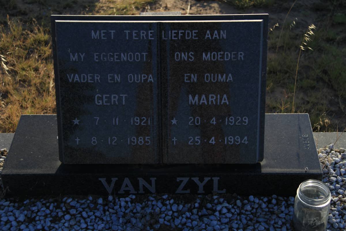 ZYL Gert, van 1921-1985 &amp; Maria 1929-1994