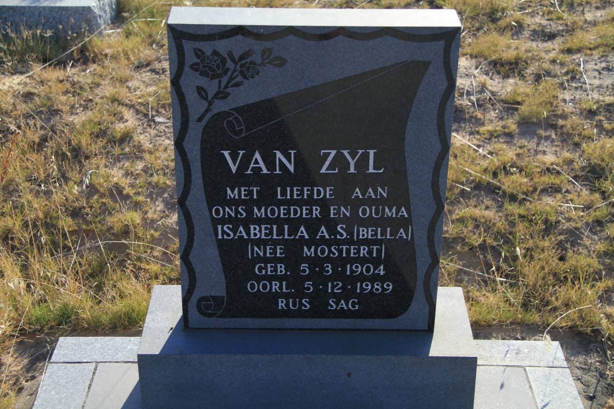 ZYL Isabella A.S., van nee MOSTERT 1904-1989