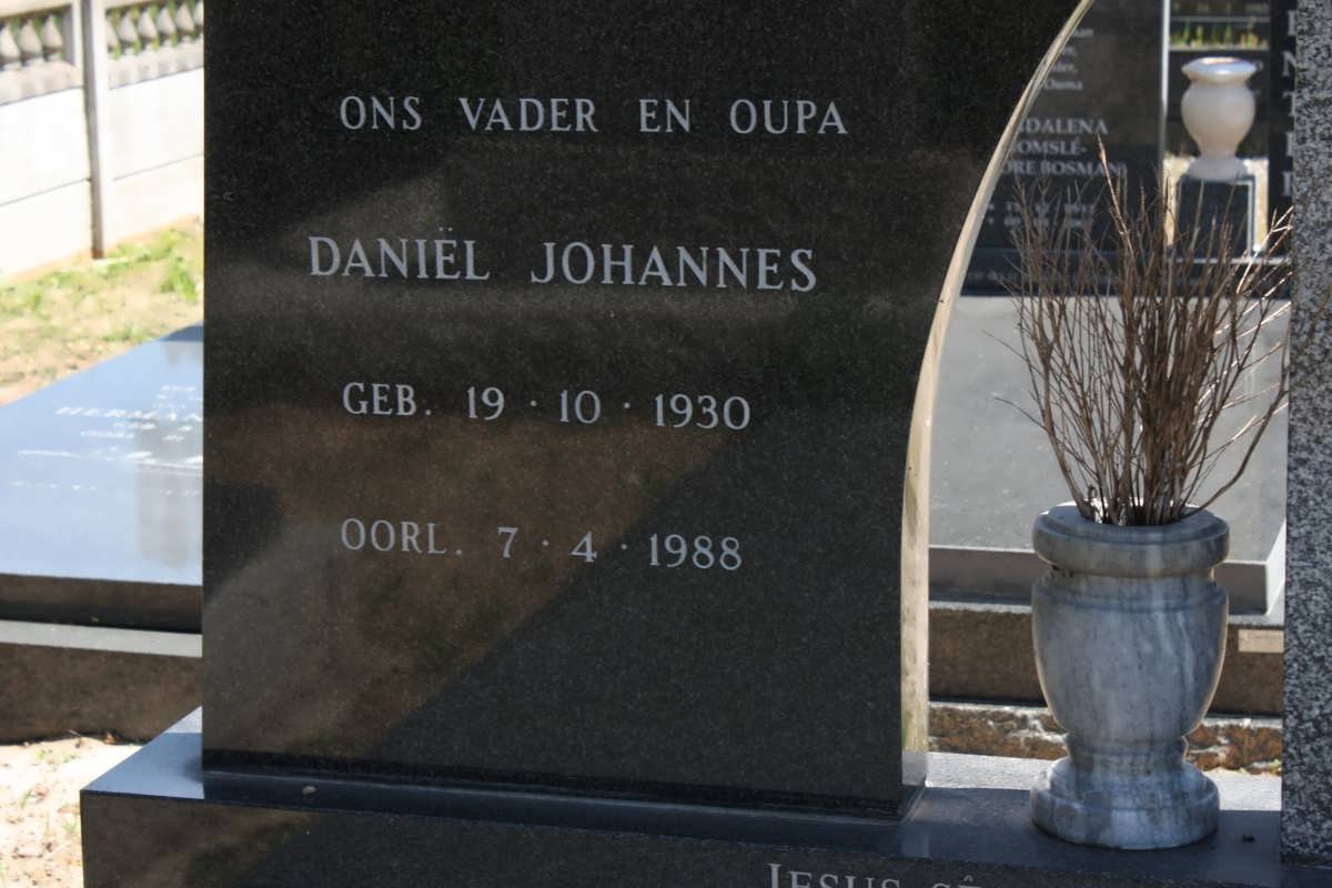 BOSMAN Daniel Johannes 1930-1988