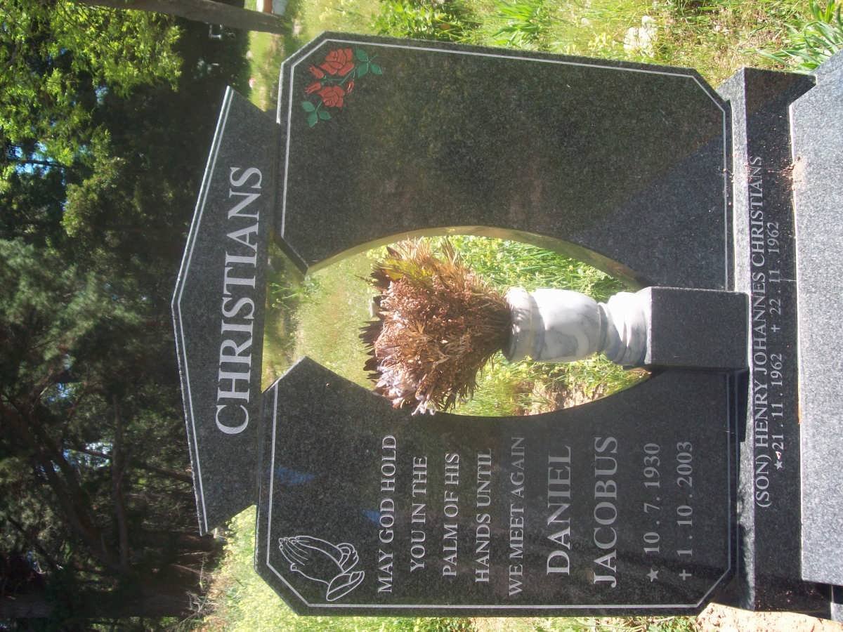 CHRISTIANS Daniel Jacobus 1930-2003