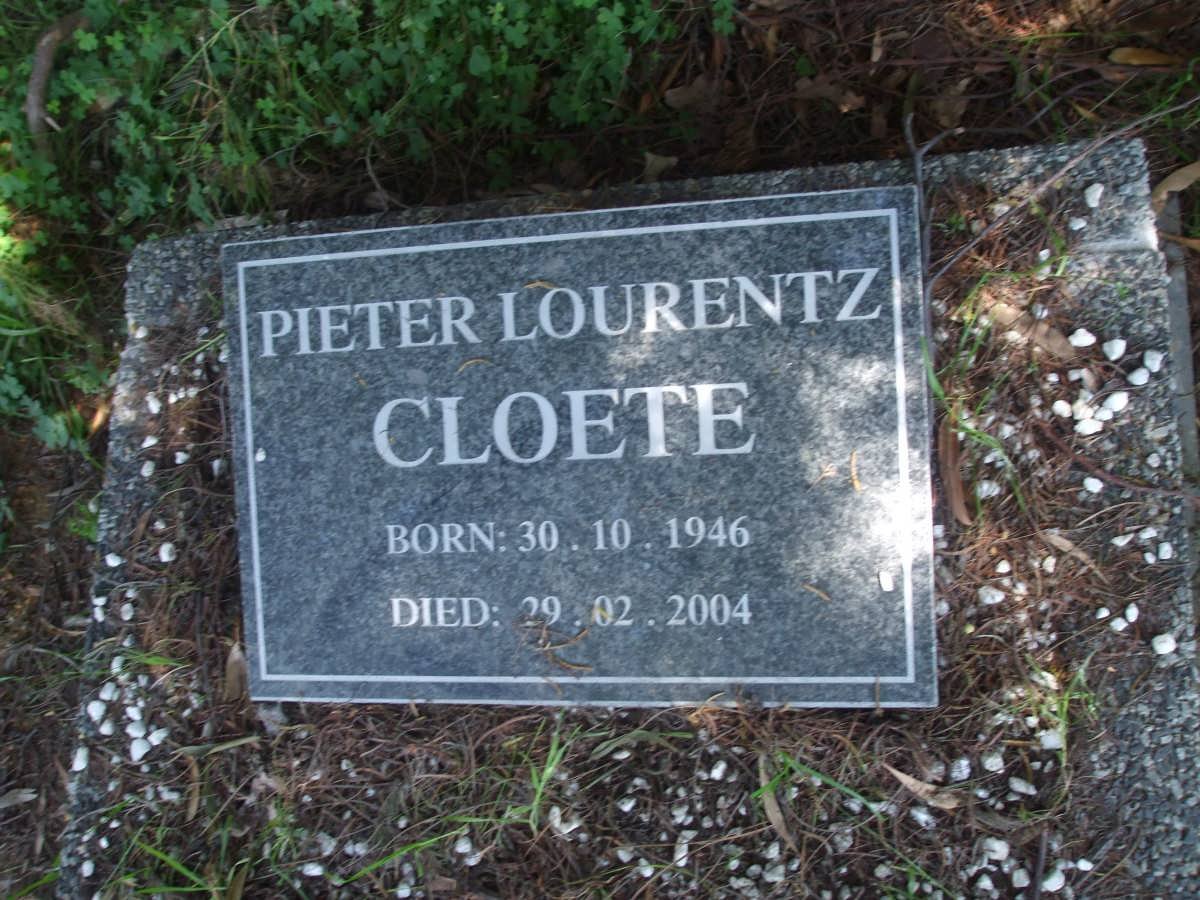 CLOETE Pieter Lourentz 1946-2004