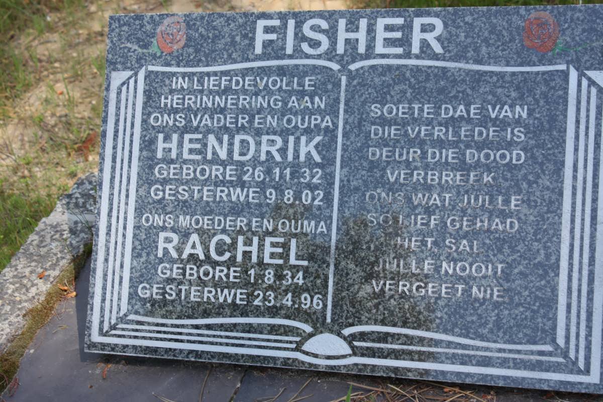 FISHER Hendrik 1932-2002 &amp; Rachel 1934-1996
