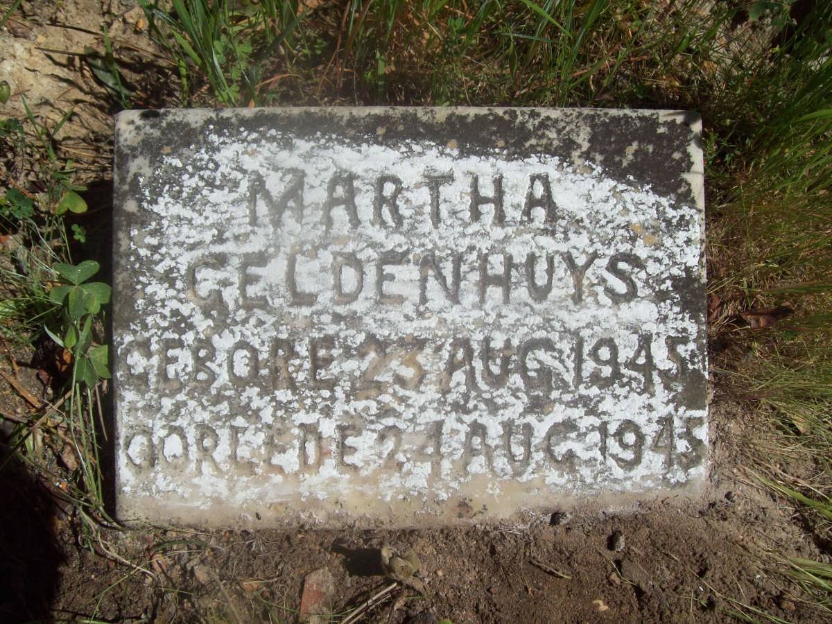 GELDENHUYS Martha 1945-1945