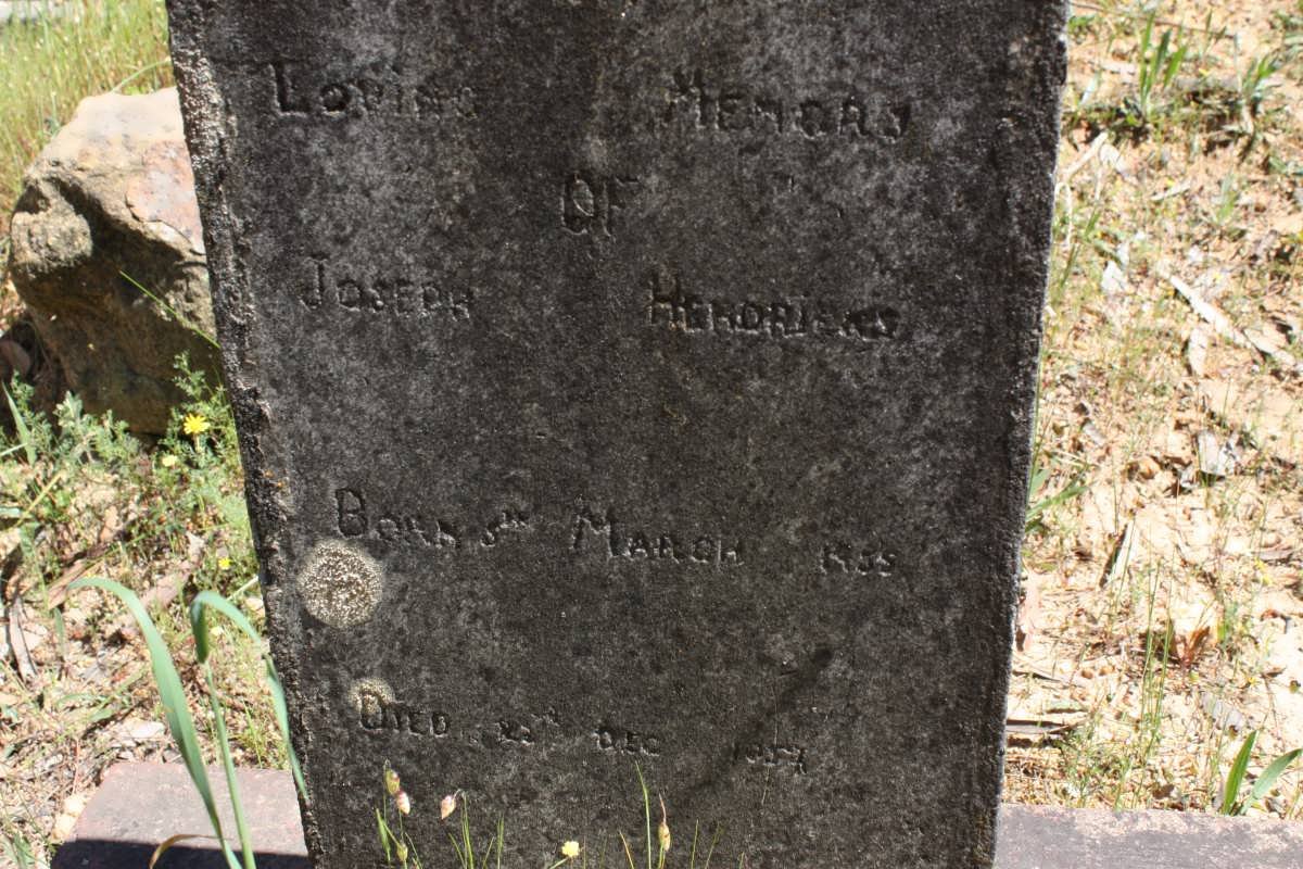 HENDRICKS Joseph