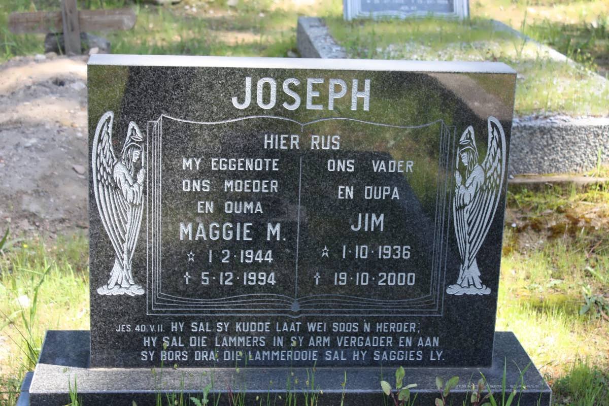JOSEPH Jim 1936-2000 &amp; Maggie M. 1944-1994