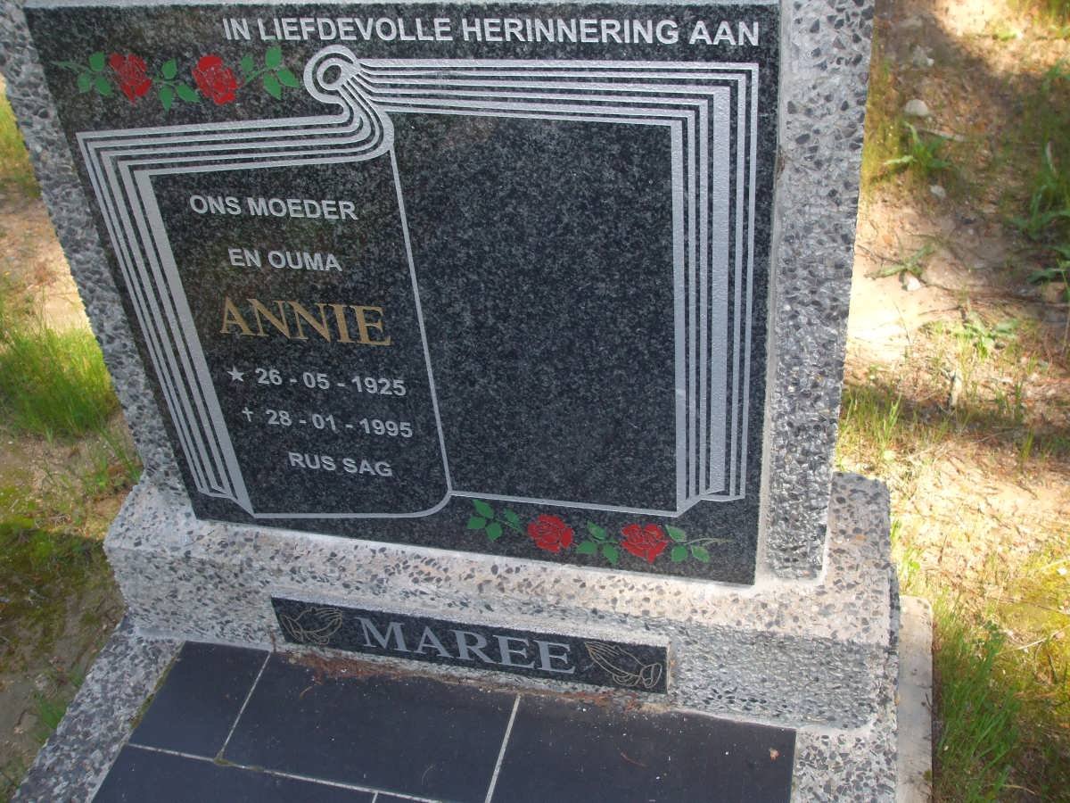 MAREE Annie 1925-1995