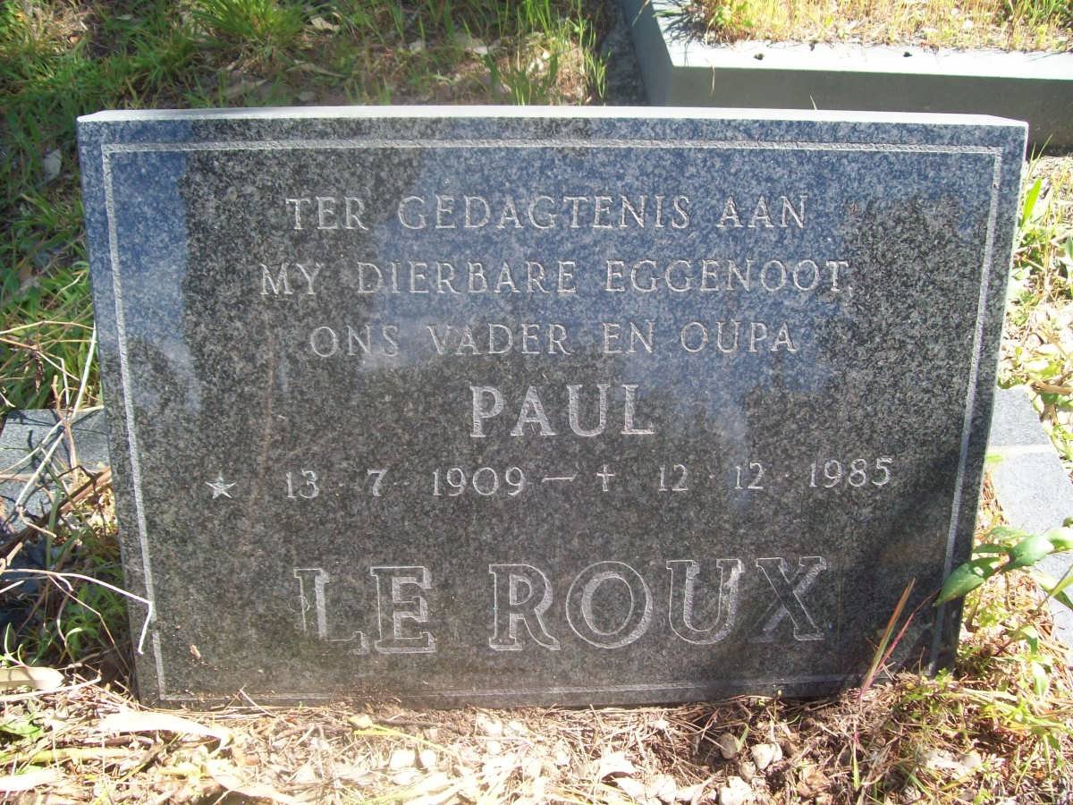 ROUX Paul, le 1909-1985