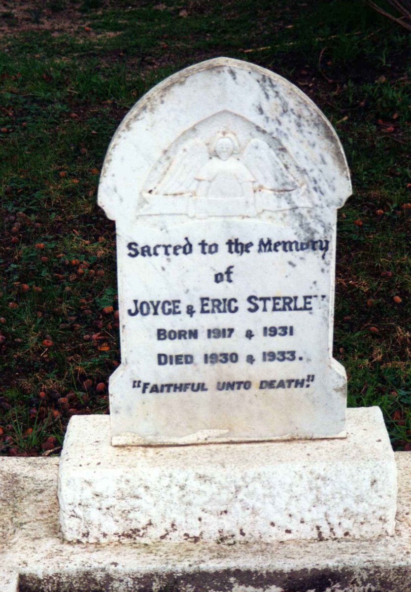 STERLEY Eric 1931-1933 :: STERLEY Joyce 1917-1930