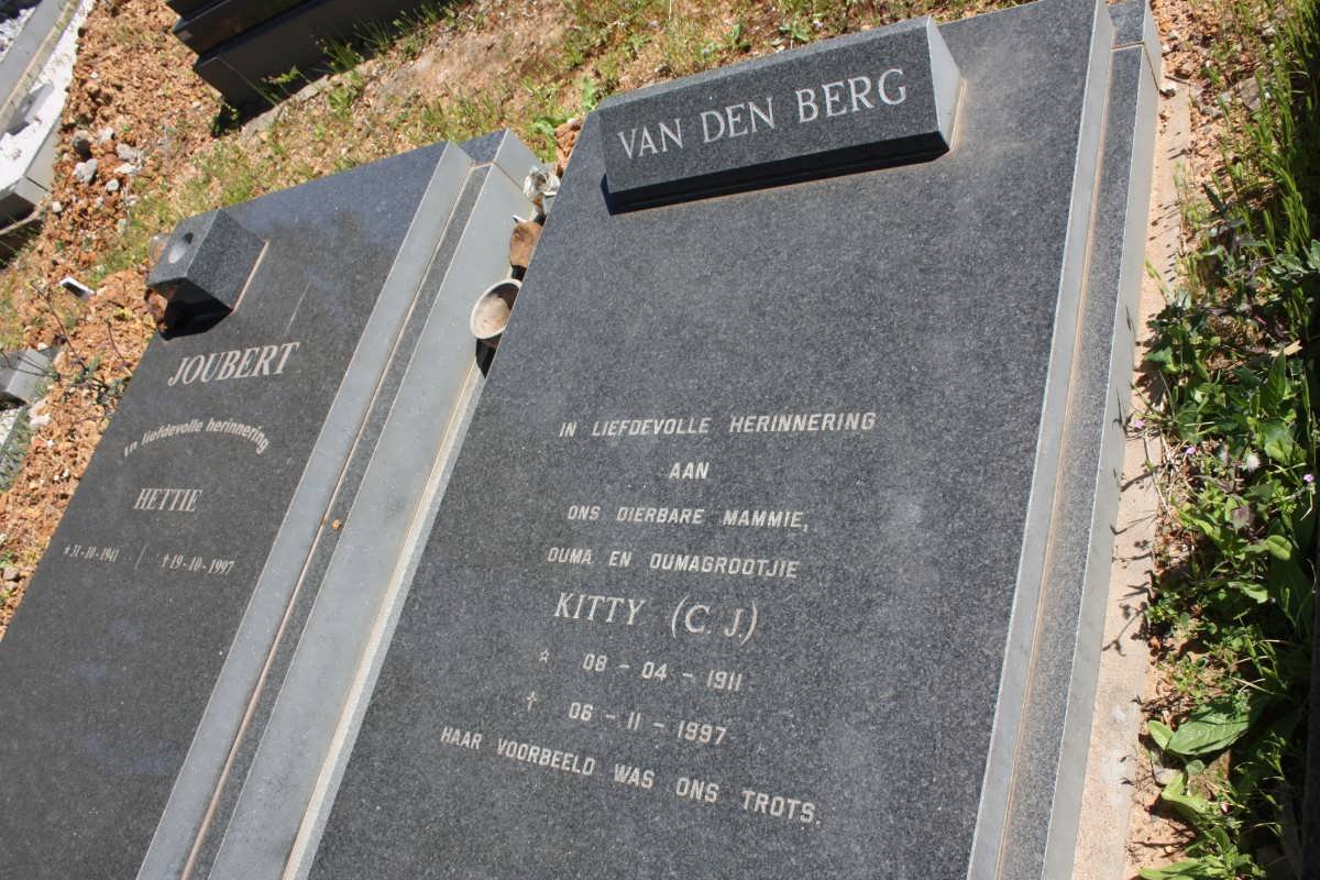 BERG C.J., van den 1911-1997