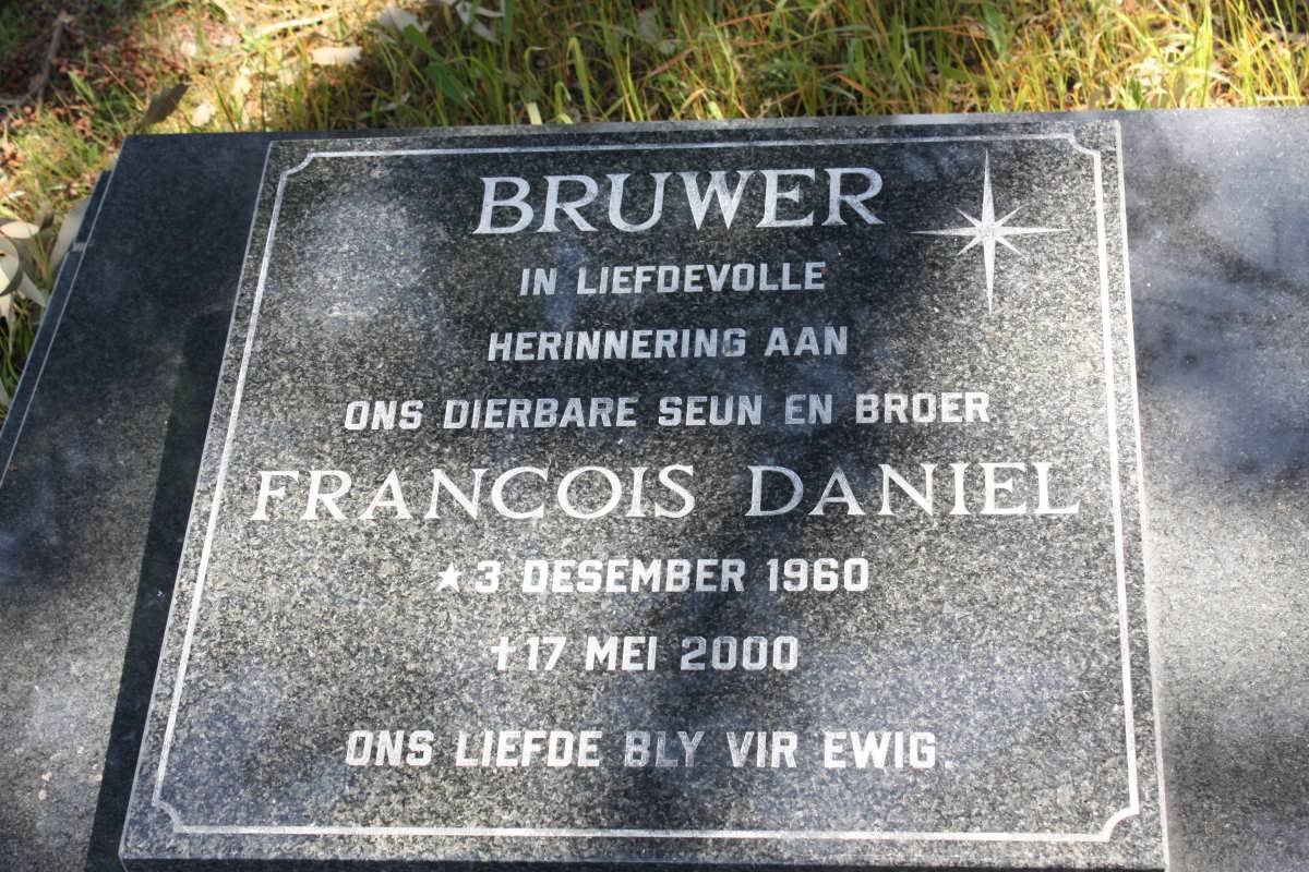 BRUWER Francois Daniel 1960-2000