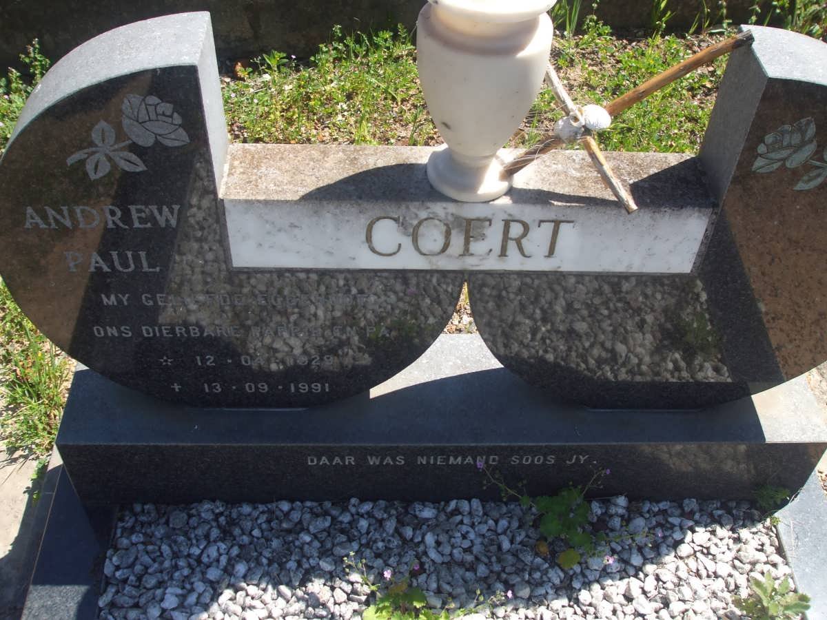 COERT Andrew Paul 1929-1991