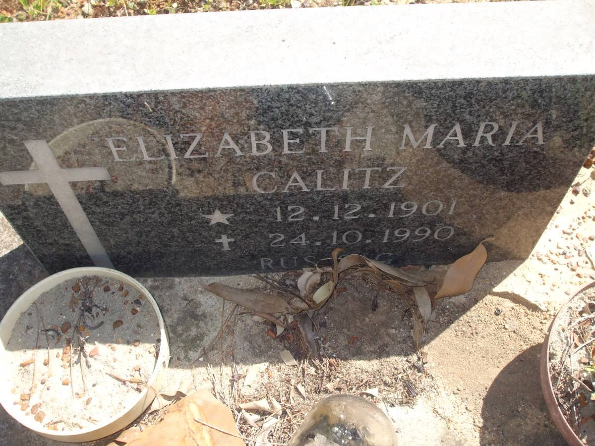 CALITZ Elizbeth Maria 1901-1990