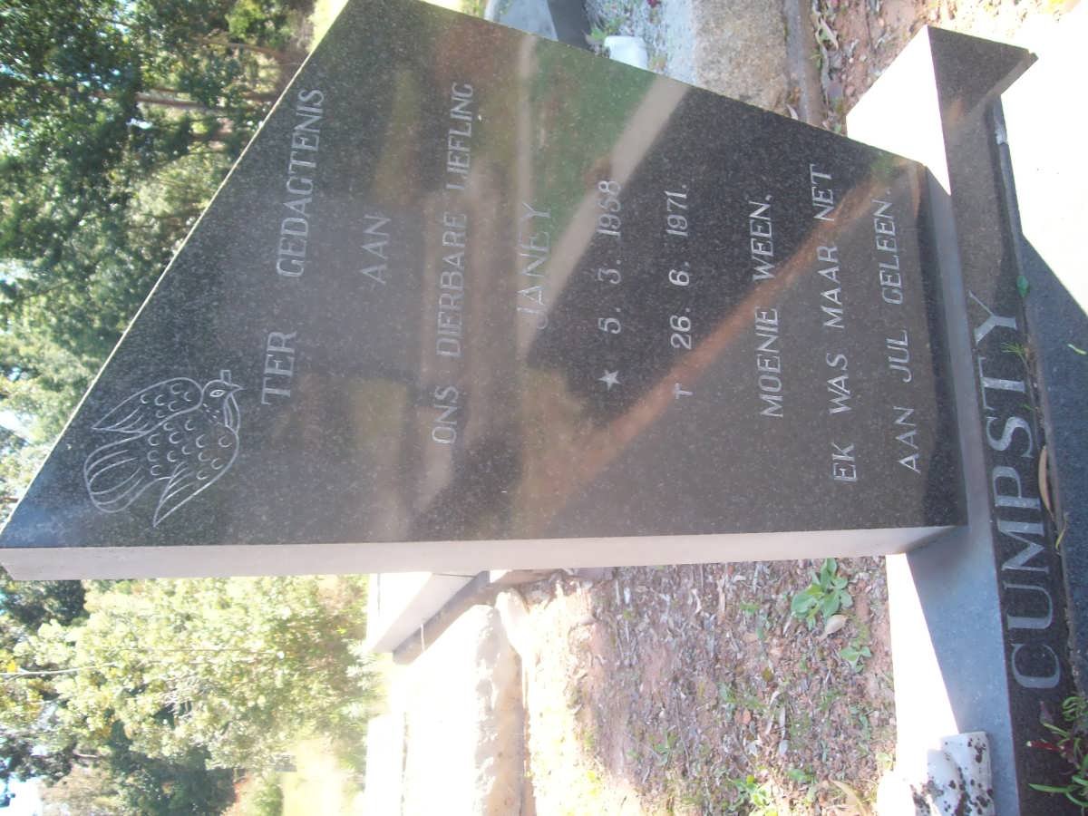 CUMPSTY Janey 1958-1971