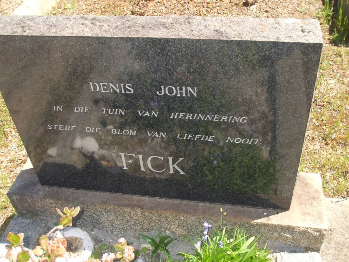 FICK Denis John