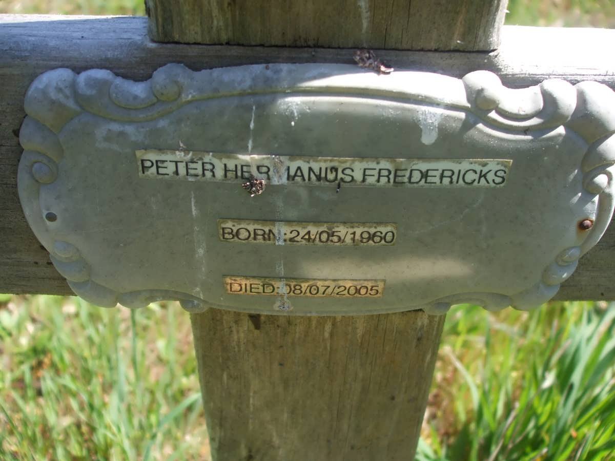 FREDERICKS Peter Hermanus 1960-2005