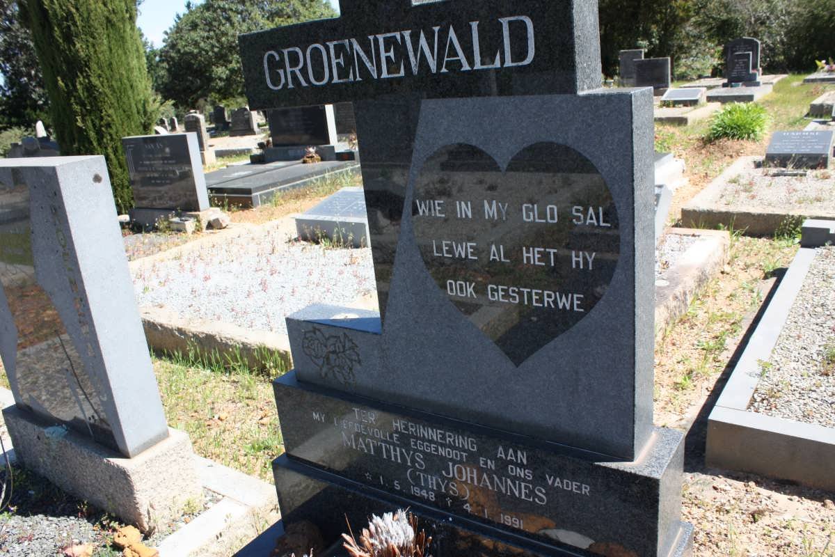 GROENEWALD Matthys Johannes 1948-1991