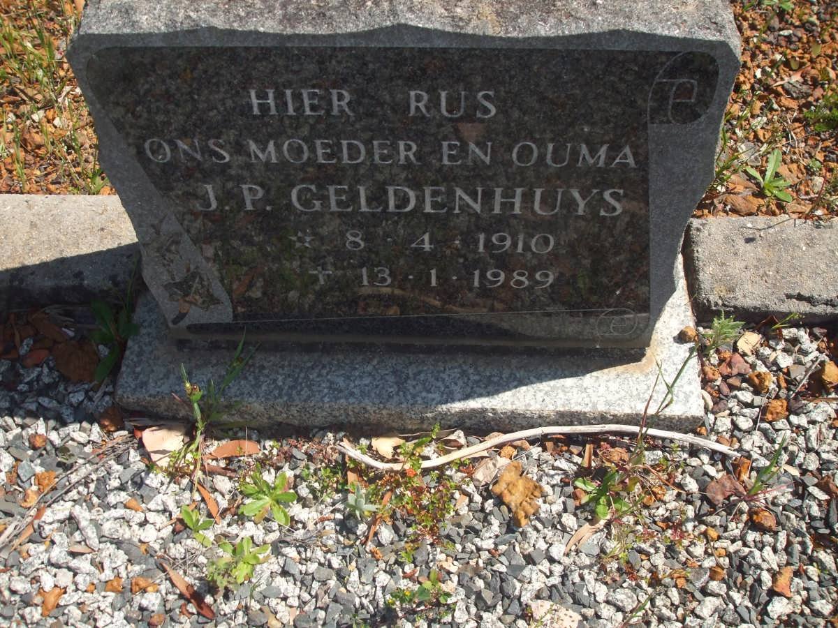 GELDENHUYS J.P. 1910-1989