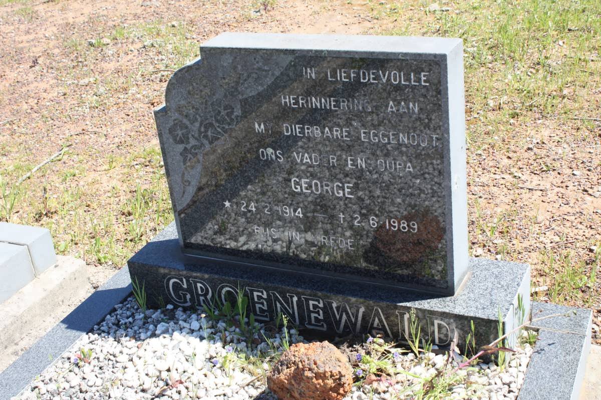 GROENEWALD George 1914-1989