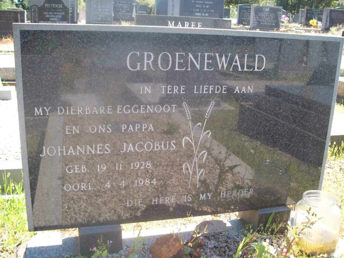 GROENEWALD Johannes Jacobus 1928-1984